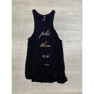 BETSEY JOHNSON // PLIÉ THEN ROSÉ WORKOUT TANK